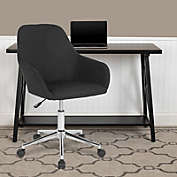 Flash Furniture Cortana Home and Office Mid-Back Chair in Black Fabric