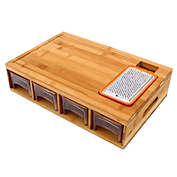 Stock Preferred Chopping Board Bamboo with Storage Tray 27x40.3x10cm