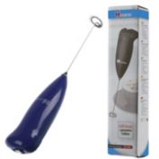 Department Store 1pc Stainless Steel Handheld Electric Blender; Egg Whisk; Coffee Milk Frother (Blue)
