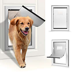 Ownpets Pet Dogs Large Metal Magnetic Locking Single-Flap Door