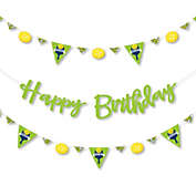 Big Dot of Happiness Let&#39;s Rally - Pickleball - Birthday Party Letter Banner Decoration - 36 Banner Cutouts and Happy Birthday Banner Letters