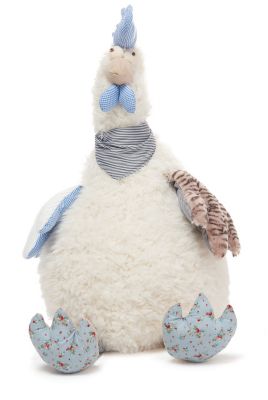 Mina Victory Plush Rooster Ivory 23&quot; x 24&quot; Stuffed Animal