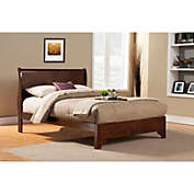 Alpine Furniture  West Haven Full Low Footboard Sleigh Bed