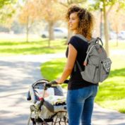 Slickblue Large Waterproof Diaper Bag Backpack with USB Charging