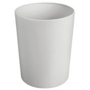 mDesign Round Metal Small Trash Can Wastebasket, Garbage Bin