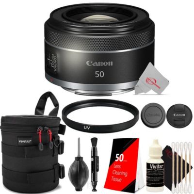 Canon RF 50mm f/1.8 STM Lens with Essential Accessory Kit