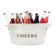 Twine Cheers Galvanized Metal Tub