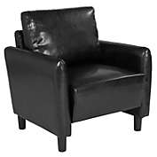 Flash Furniture Candler Park Upholstered Chair in Black LeatherSoft