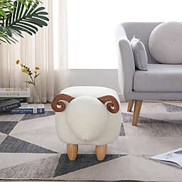 GIVENUSMYF M1 Kids Decorative Animal Sofa Stool, Ottoman Bedroom Furniture, Little Sheep Kids Footstool