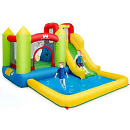 Slickblue Inflatable Bounce House Water Slide Jump Bouncer without Blower