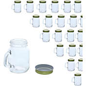 Juvale 48 Pack Mini Mason Jars - Clear Jar Set with Gold Lids for Spices, Honey, Jam, Baby Food, Great DIY Gift for Wedding, Bridal Shower, and Baby Shower, 4 fl oz