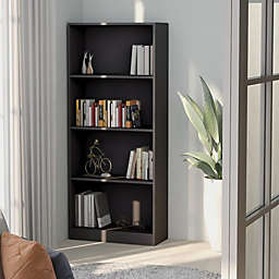 vidaXL 4-Tier Book Cabinet Gray 23.6