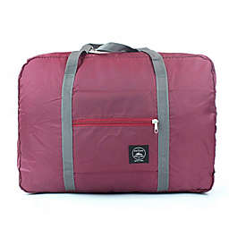 Kitcheniva  Burgundy 1 pack  Foldable Travel Luggage Carry-on Shoulder Duffle Bag