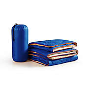 Unikome Waterproof Outdoor Blanket Lightweight Camping Blanket in Blue, 75"x52"