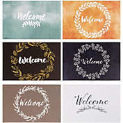 Paper Junkie 48 Pack Welcome Note Cards with Envelopes for Guests Employees, Floral Design, Blank Interior 4x6