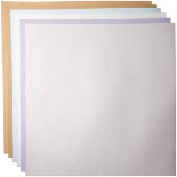 Sustainable Greetings Metallic Scrapbook Paper Pads, 6 Colors (12x12 Inches, 48 Sheets)