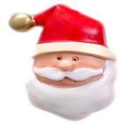 Carnation Home Fashions "Santa Claus" Resin Shower Curtain Hooks - Multi 1.5" x 1.5"