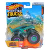 Hot Wheels Monster Trucks 1 64 Scale Mega Wrex 31/75, Includes Crushable Car