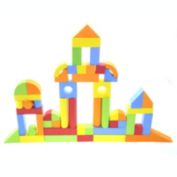 Link Worldwide 131 Piece Foam Building Blocks - Creative Educational EVA Foam Bricks Toys Playset Includes Large, Soft, Stackable Blocks for Toddlers & Kids