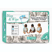 Diap & Wipe Size 4 21 Diapers + 63 Gentle Wipes by GoFresh Group