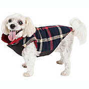Pet Life Allegiance Classical Plaided Insulated Dog Coat Jacket (Blue-Small)