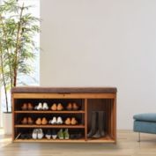 Stock Preferred Bamboo Shoe Rack Brown