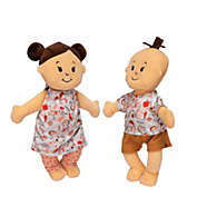 Manhattan Toy Wee Baby Stella Peach 12&quot; Soft Baby Twin Dolls