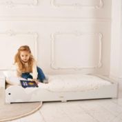 RocketBaby Low Kids Bed Montessori Grey Whale