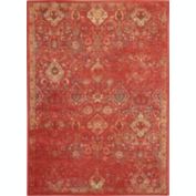 Nourison Somerset ST90 Red/Green/Beige Indoor Area Rug - 3'6 x 5'6