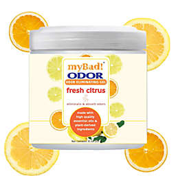 My Bad! Odor Eliminator Gel 15 Oz - Fresh Citrus, Air Freshener - Eliminates Odors In Bathroom, Pet Area, Closets
