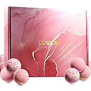 Handmade Bath Bomb Gift Set, 30pc Bubble Bath Fizzy in Rose Petal, Jasmine, Grapefruit Scents