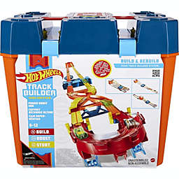 Hot Wheels Track Builder Unlimited Power Boost Box Compatible id Four Plus Builds 20 feet of Track Gift idea for Kids