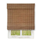 ITY International - Bamboo Window Roman Shade, Cordless, 72&quot; x 72&quot;, Brown