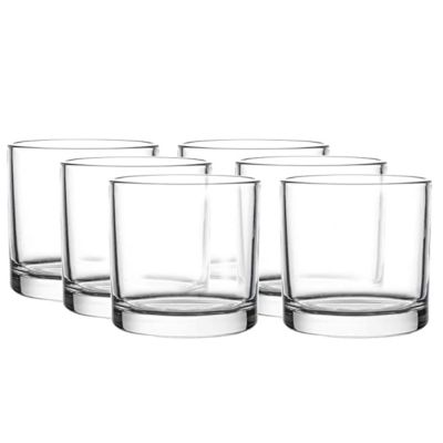WHOLE HOUSEWARES 5"X5" Glass Cylinder Vase Set Candles Holders Set Of 4 Decorative