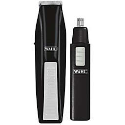 WAHL - Set of 11 Pieces, Battery Beard Trimmer and Nose and Ear Trimmer, Gray