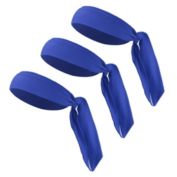 Unique Bargains 3 Pieces Adjustable Soft Sport Headband, Sweat Wicking Gym Tennis Tie Sweatband for Men Women, Blue