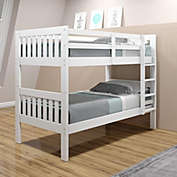 Donco Kids  Twin/Twin Mission Bunk Bed White