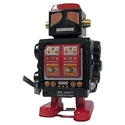 Alexander Taron Collectible Tin Toy Robot Black/Red 3.75"H x 2.5"W x 2.5"D