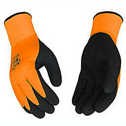 Kinco Hydroflector Waterproof Double Thermal Knitshell & Coated Latex Orange Gloves-LG