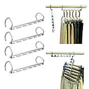 Kitcheniva 4-Piece Wonder Hanger Metal Magic Clothing Closet Hook