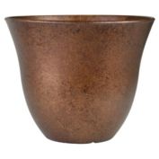 Classic Home and Garden Honeysuckle Resin Flower Pot Planter, Copper, 13in