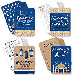 Big Dot of Happiness Ramadan - 4 Eid Mubarak Party Games - 10 Cards Each - Gamerific Bundle