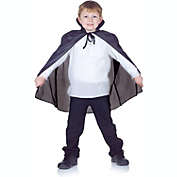 Underwraps Child Taffeta Black Cape Halloween Costume, One Size
