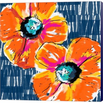 iCanvasART Sunshine Poppies Square III Canvas Print 37 x 37