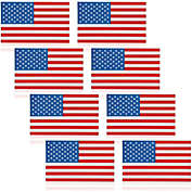 Juvale American Flag Vinyl Decal for Car, Reflective Sticker Pack (5 x 3 in, 8 Pack)