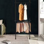 Stock Preferred Heavy Duty Movable Hanging Rail Garment Rack Shelf