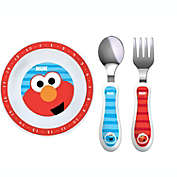 NUK Sesame Street Bowl, Fork and Spoon Set in Red and Blue