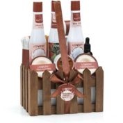 Lovery Organic Spa Gift Basket in Heavenly Coconut Scent - Deluxe 16 pc