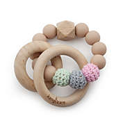 Kanga Care Silicone & Wood Crocheted Teething Ring