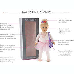 Playtime By Eimmie 18 Inch Capezio Ballerina Doll and Clothing Set